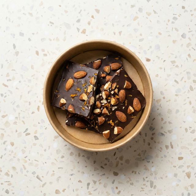 Orange Almond Chocolate Bark