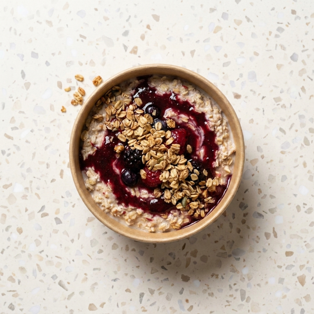 Bircher Muesli with Berry Compote
