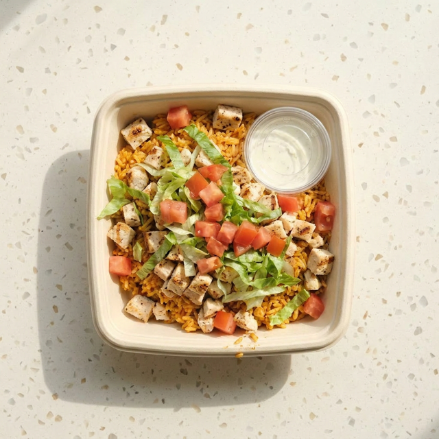 Cart-Style Chicken Rice Bowl — PrepHero meal plans Dubai