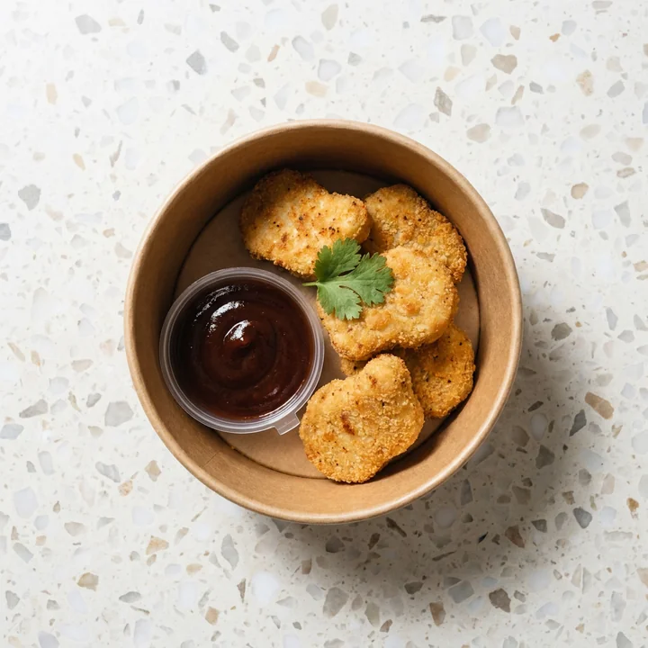 Chicken Nuggets with BBQ sauce