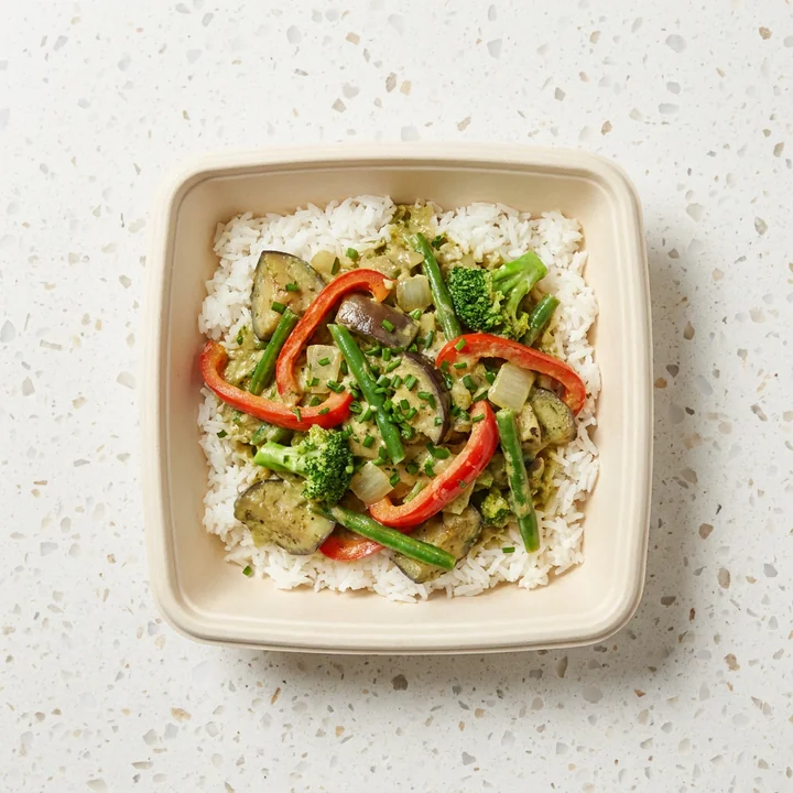 Thai Veg Green Curry with Jasmine Rice